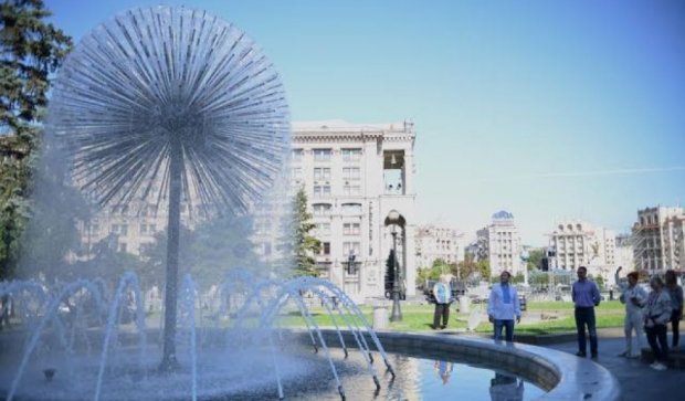 Ко Дню Независимости в Киеве заработали фонтаны