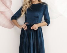 Велюровое платье на Новый год, фото Pinterest