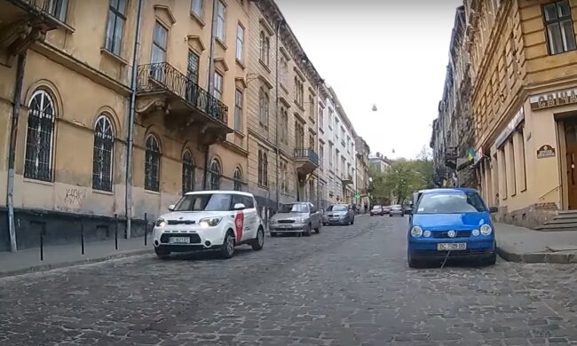 улицы Львова, скриншот с видео