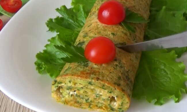 Кабачковий рулет, скріншот: YouTube