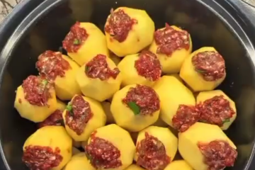 Фаршированный картофель, кадр из видео