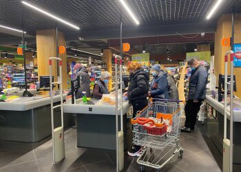 Супермаркет, касса, фото: Знай.ua