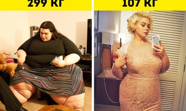 Девушка поправилась почти до 300 кг и не могла даже помыться, но сумела взять себя в руки