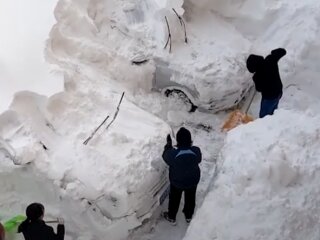 снег, скриншот youtube Wild WeatherUS