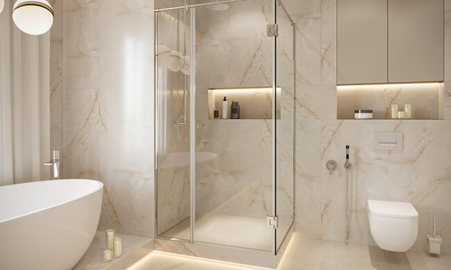 Душевая кабина. Фото SKLO