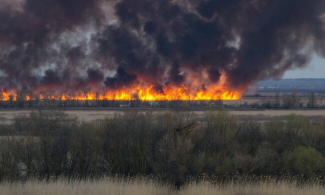 Пожар в Херсоне: Фото bbc.ua