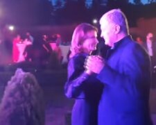 Петр и Марина Порошенко, скриншот с видео