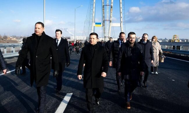 Владимир Зеленский и Елена Шуляк в Запорожье
