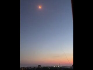 Ракета в Євпаторії. Фото: скриншот Telegram