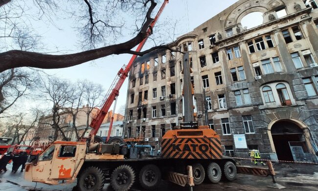 Пожежа в коледжі Одеси, фото - omr.gov.ua