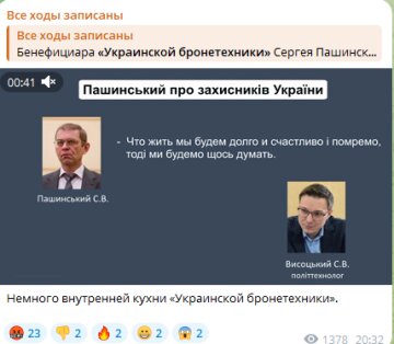 Публікація канала Всі Ходи записані Скрин Телеграм