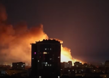 Последствия российской атаки. Фото: скрин youtube