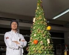 В Україні створили найбільшу шоколадну ялинку (фото)