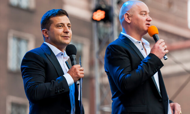 Євген Кошовий і Володимир Зеленський, фото: 24tv.ua