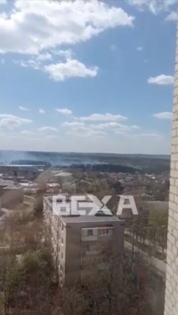 горить поле, скріншот з відео