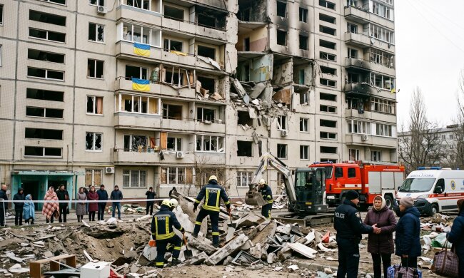 Київ обстріл руйнування Дарницький район рятувальники