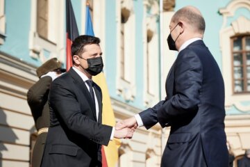 Владимир Зеленский и канцлер Германии, фото: Офис президента