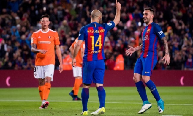 В Барселоне искренне поздравили аргентинского ветерана с первым голом