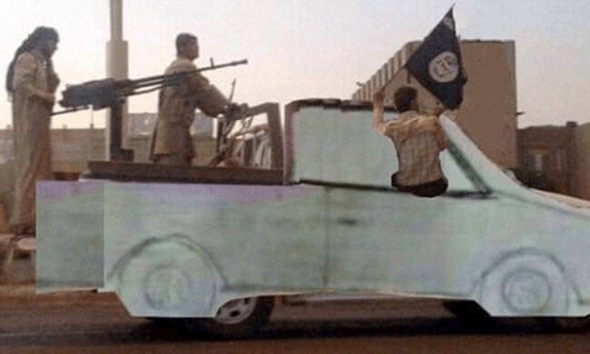 Угнанный пикап нашли по корявому рисунку (фотожабы) 