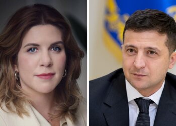 Кира Рудык и Владимир Зеленский