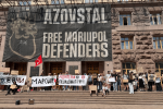 Митинг киевлян у КГГА против повышения тарифов на проезд
