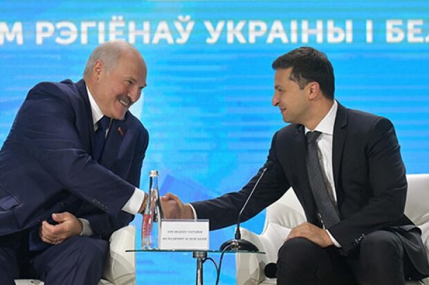 Олександр Лукашенко і Володимир Зеленський, фото: "Білоруські новини"