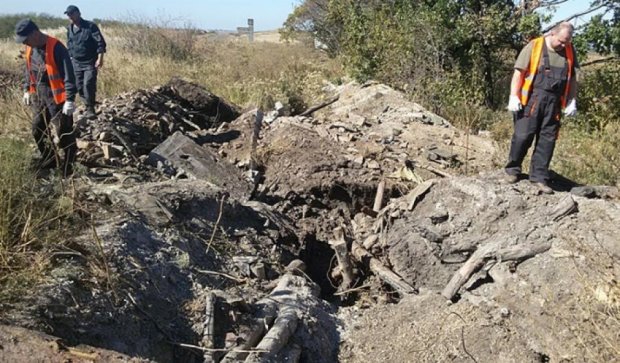 На Донбассе нашли обгоревшие останки украинских десантников (фото)