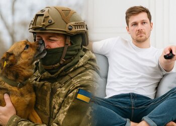 Военный и уклонист, уклонение от мобилизации. Фото Знай.ua