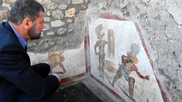 Древняя фреска, фото: twitter / pompeii_sites