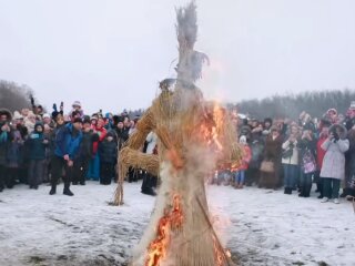 Масленица, кадр из видео