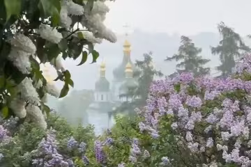 Церква, бузок, кадр з відео