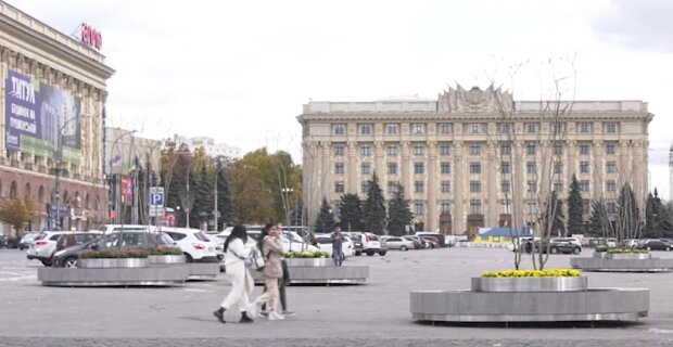 Харьков, площадь Свободы до разрушения, скриншот: Youtube