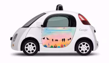 Авто Google украсят пейзажами, птицами и людьми (фото)