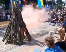 Мітинг під Верховною Радою, скріншот відео