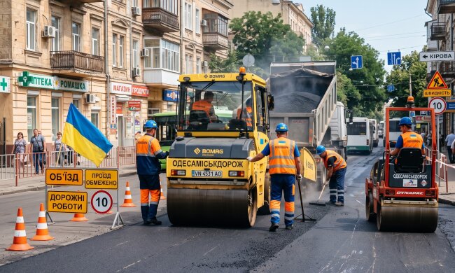 ремонт дороги Одеса асфальт