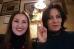 Скріншот Федини з відео, де вона погрожувала Зеленському