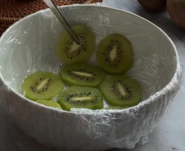 Торт із ківі та бананом: фото скрін рецепту