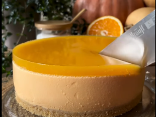 Тыквенный чизкейк с апельсиновым желе: фото скрин Facebook