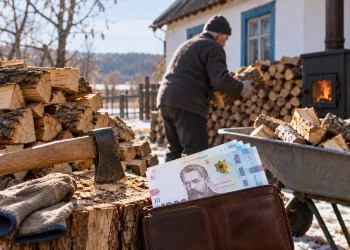 Дрова для опалення будинку взимку
