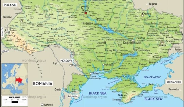 Поляки выдали карту с российским Крымом (фото)