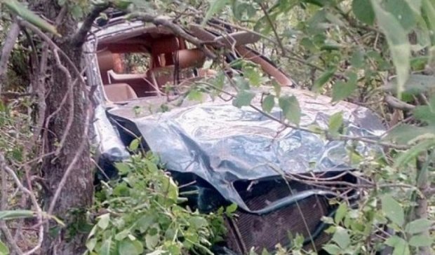 Смертельна аварія на Донеччині: автомобіль вилетів з дороги в ліс