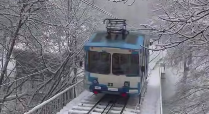 Фуникулер, кадр из видео