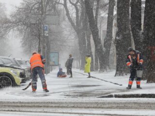 Сніг у Києві, фото: Unian