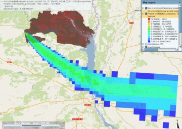 Концентрація цезію у повітрі, фото: sstc.ua