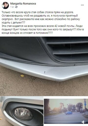 скриншот со страницы в Facebook