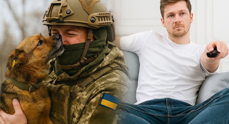 Військовий та ухилянт, ухилення від мобілізації. Фото Знай.ua