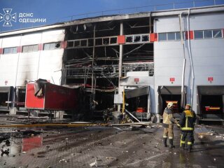 Пожежа на терміналі Нової пошти в Одеській області