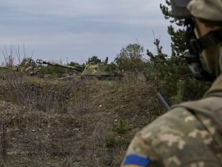 Украинский военный. Фото: скрин видео