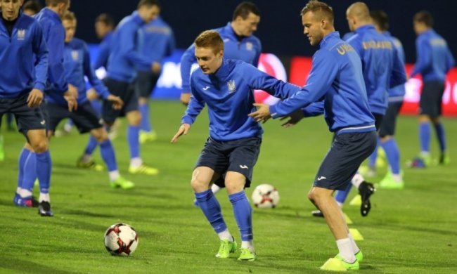 Стала известна заявка сборной Украины на матч с Хорватией