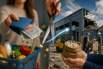 Деньги и банковская карта, кэшбэк за покупку украинских товаров
